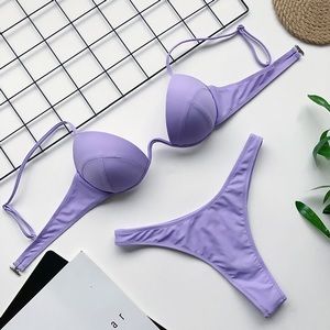 NEW Triangle Bikini Swim Set With Cheeky Bottom